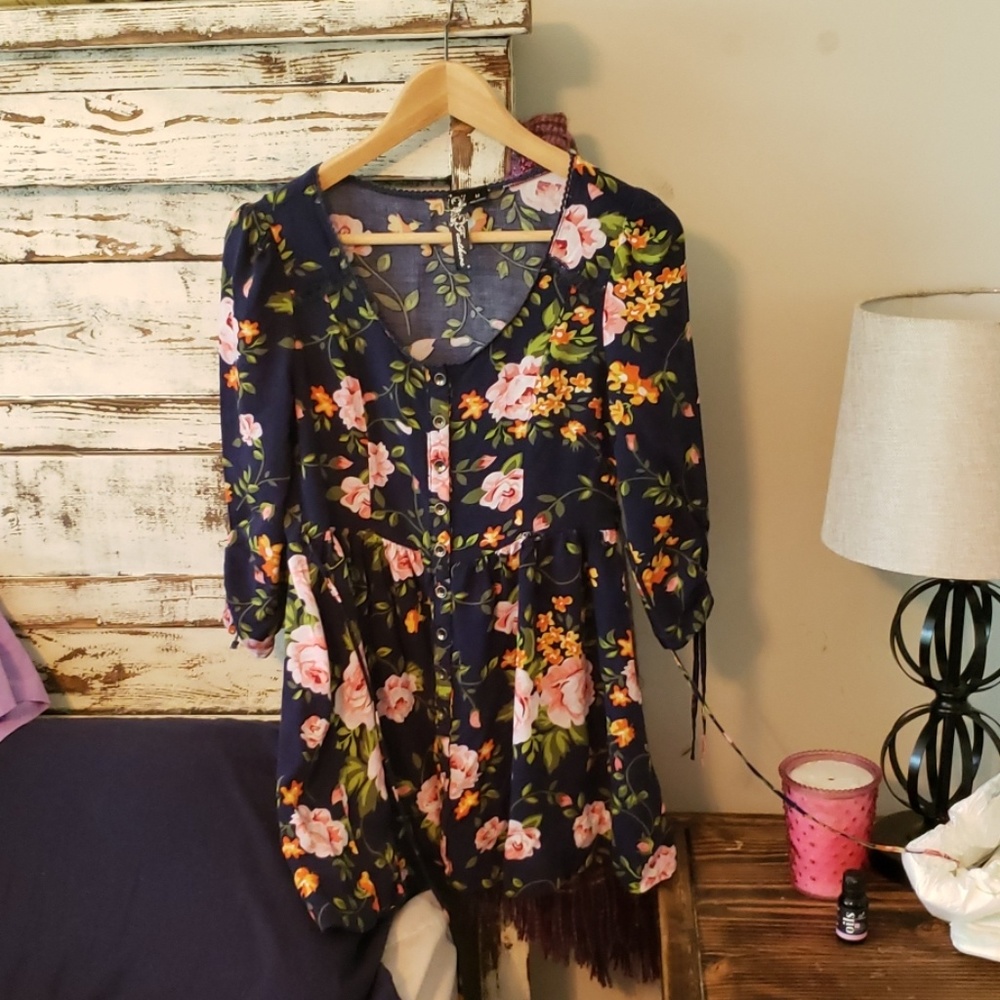 Feathers floral summer dress